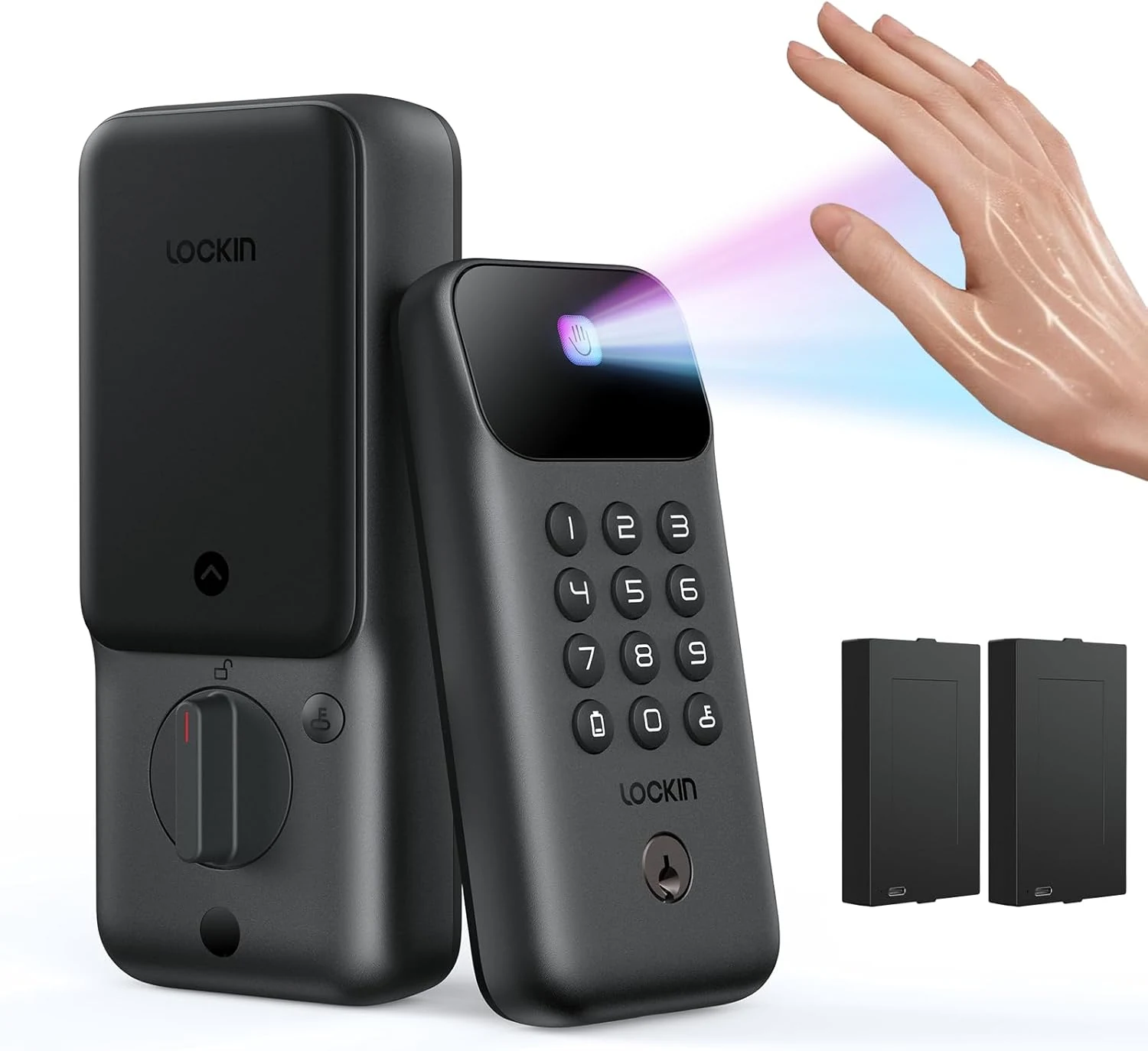 Lockin Veno Go - Smart Lock - Palm Vein Keyless Entry Door Lock