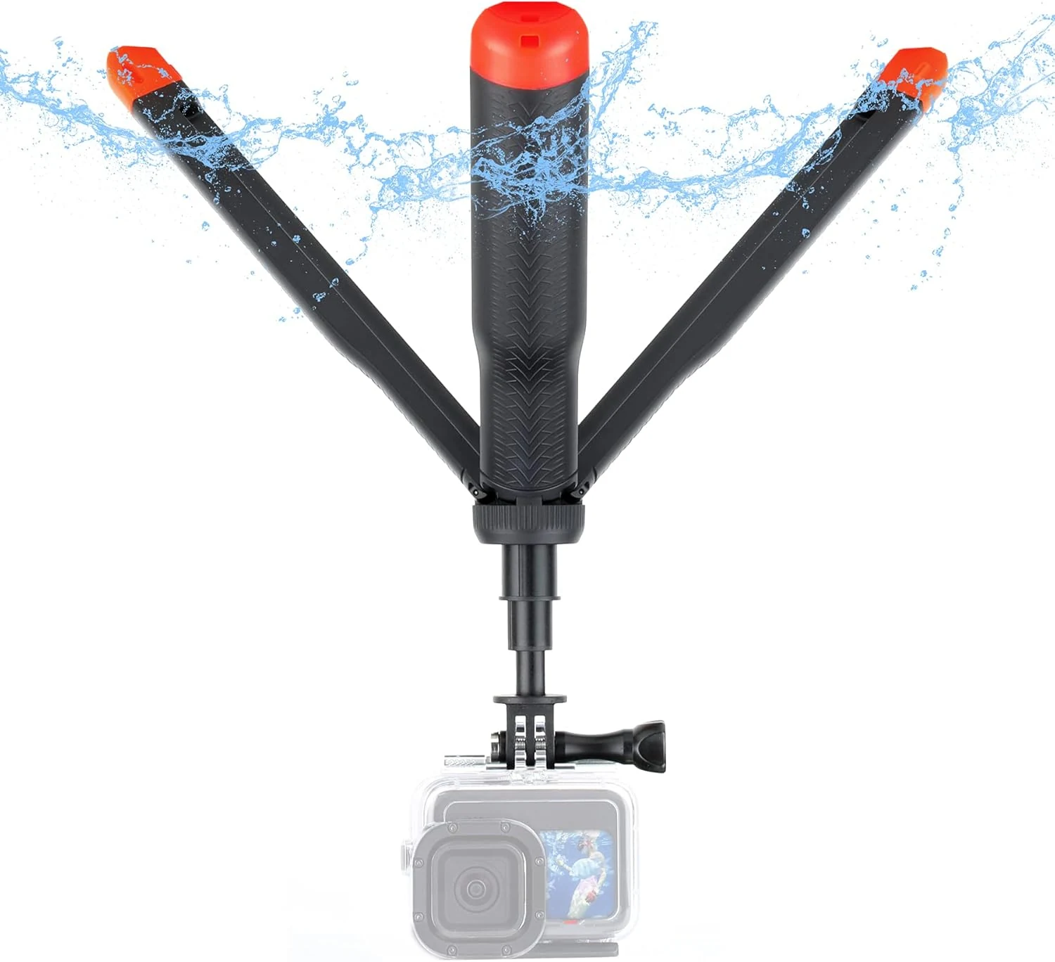 Floating Selfie Stick for GoPro Hero 13 12 11 10 9 8 Mini Max Fusion Session, DJI OSMO Action 6 5 Pro 4, AKASO Brave EK7000
