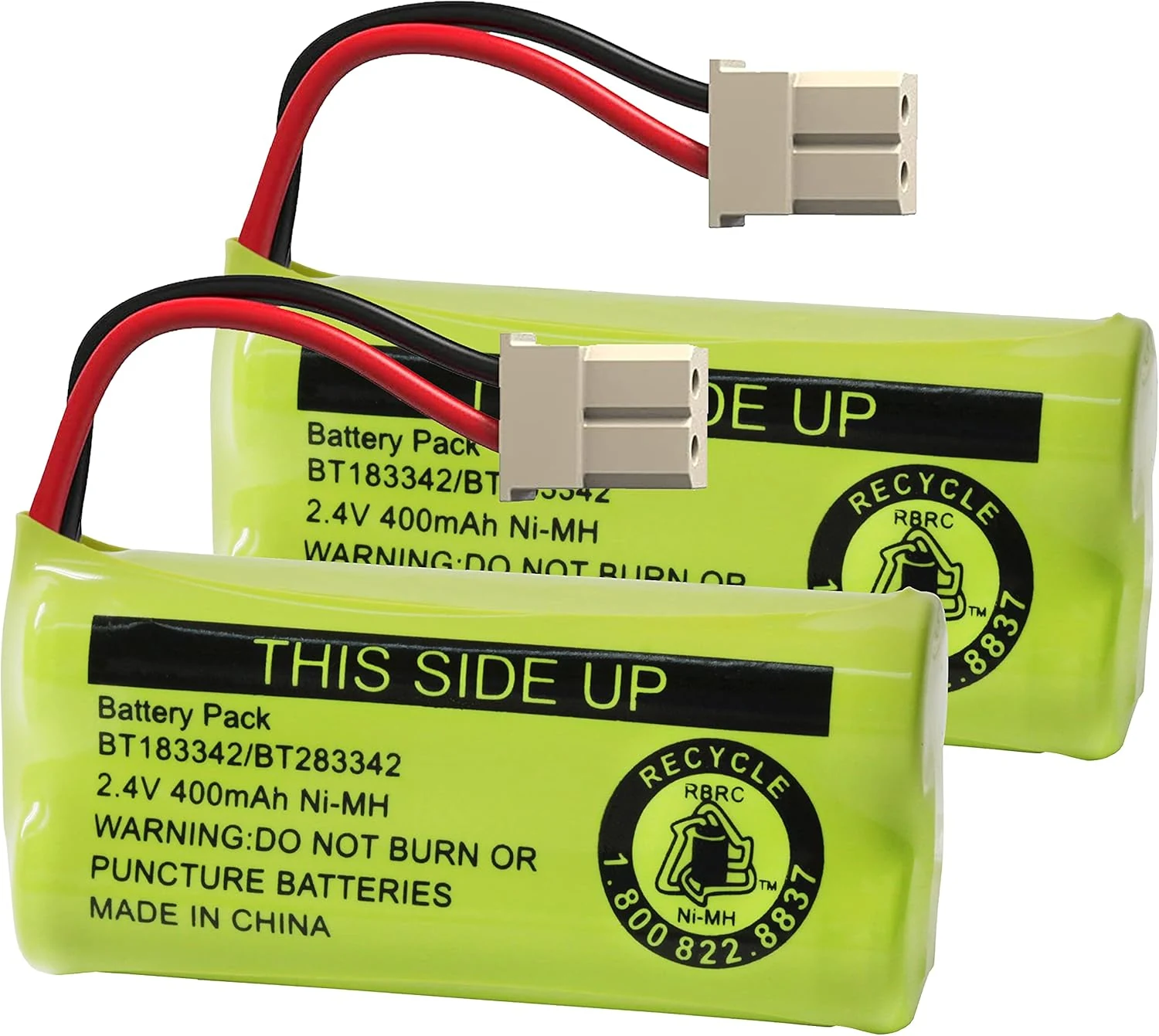 2-Pack Cerepros BT183342 BT283342 Battery Packs for VTech Cordless Phone