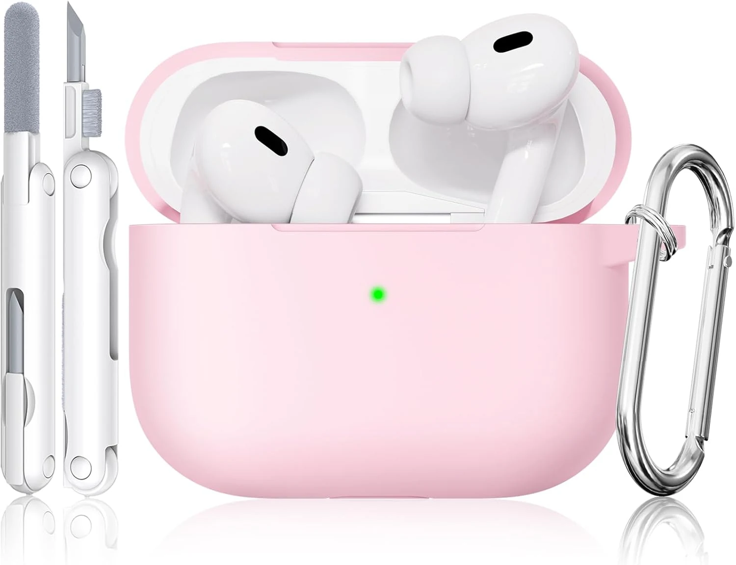 for AirPods Pro 2 Case Pink, TNSNK Soft Silicone iPod review