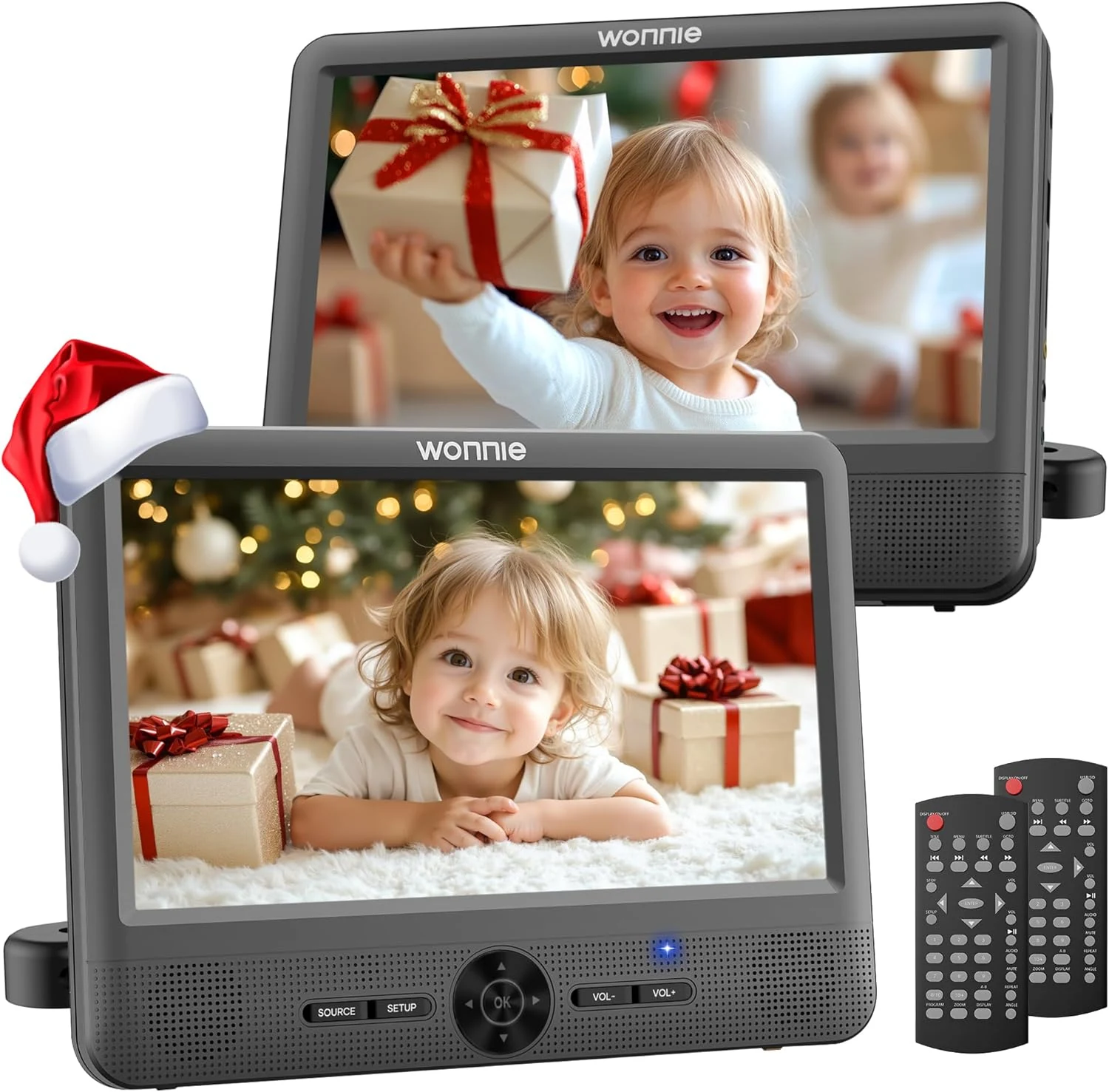 WONNIE 10" Car DVD Players, Portable DVD Player Dual Screen review