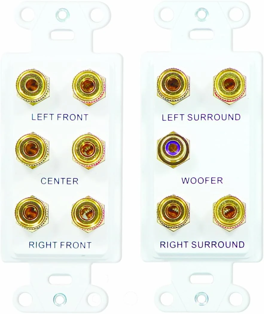 Legrand - OnQ 5.1 Home Theater Outlet Straps (F9004WH)