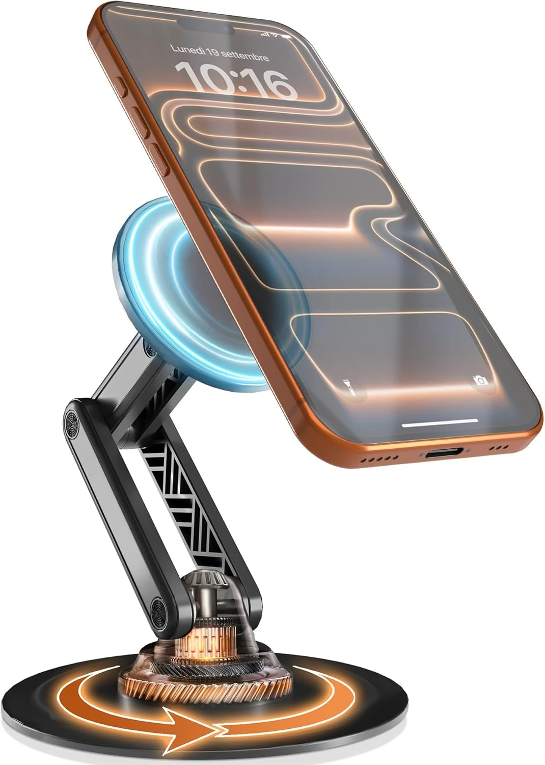 COOPER Mag360, Desktop MagSafe Stand for iPhone 17 Pro Max (16/15/14/13/12)