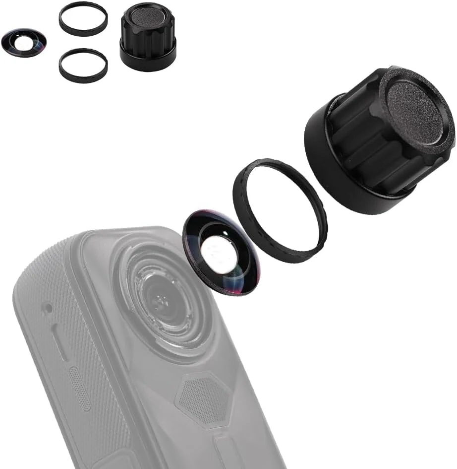 Jakoly Lens Replacement Kit for Insta360 X5 (Optical Glass Cover + Removal Tool)