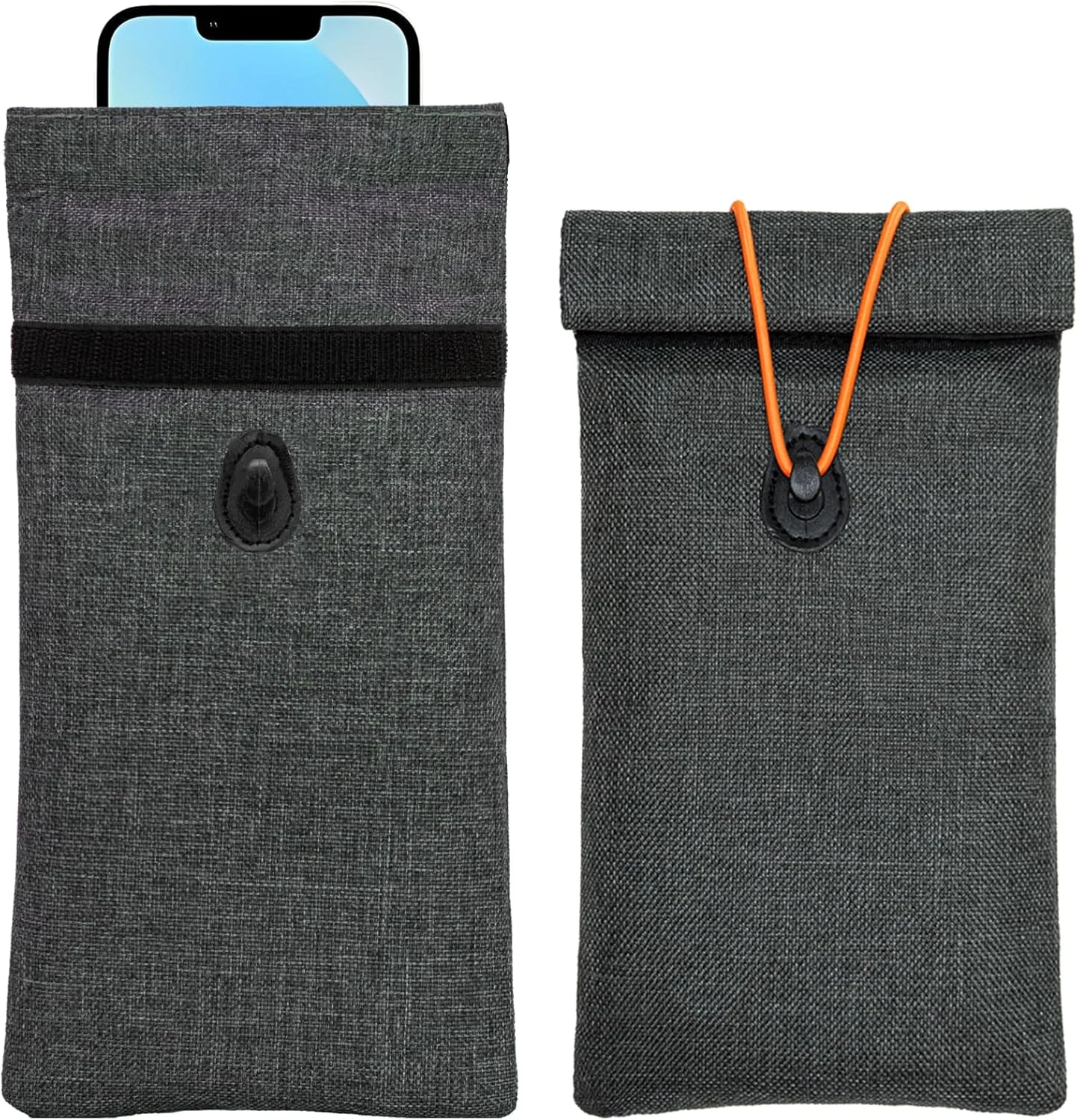 Tuulin Faraday Bags for Phones 2 Pack Go Dark Bags (Signal Blocking, RFID Blocking Pouch)