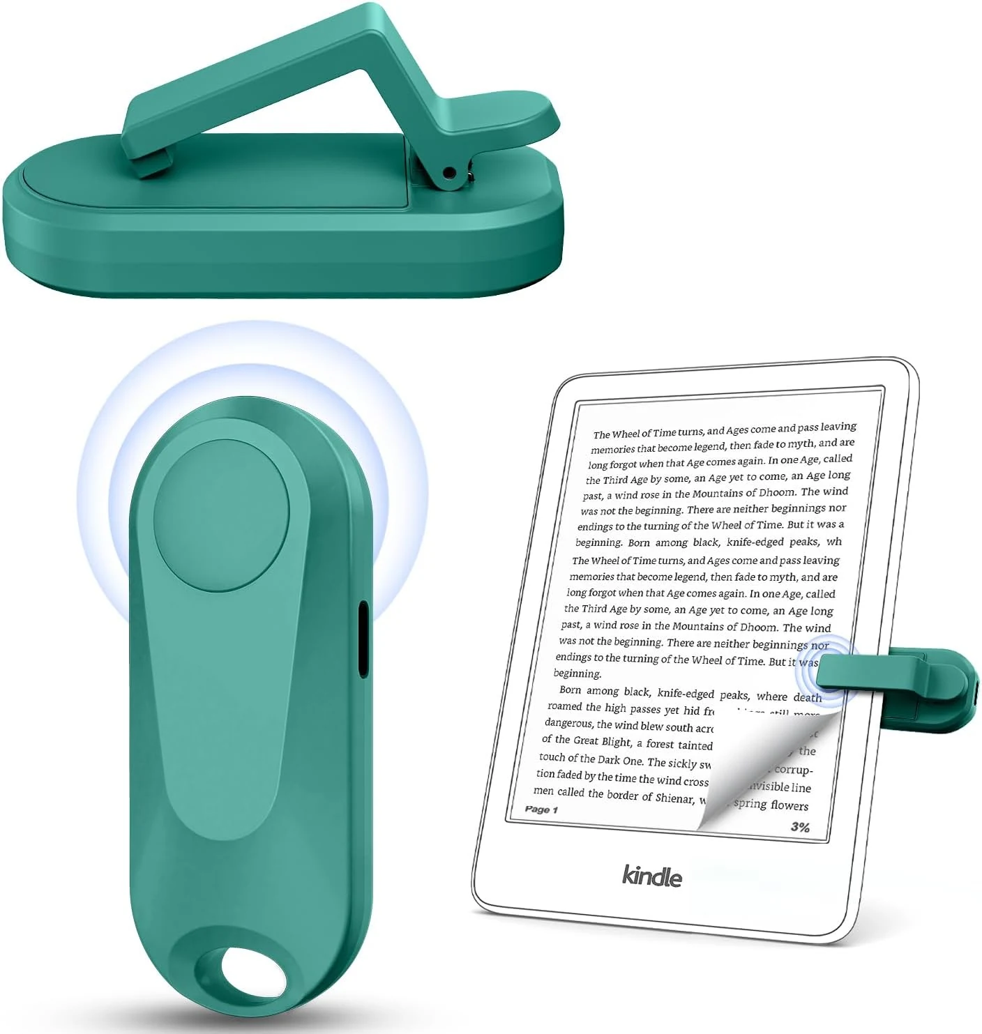 [Case-Friendly] Page Turner for Kindle Paperwhite Oasis Kobo eReaders, Camera Camcorder Remote Controls
