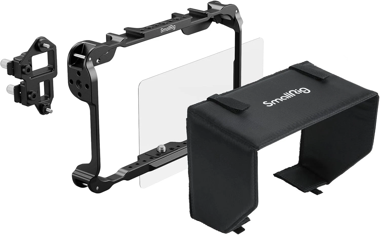 SmallRig Monitor Cage Kit for Atomos Shinobi II/Shinobi GO, with Sunhood, with Screen Protector, Weighing Only 96.3g, with 1/4"-20 Threaded Holes - 5030
