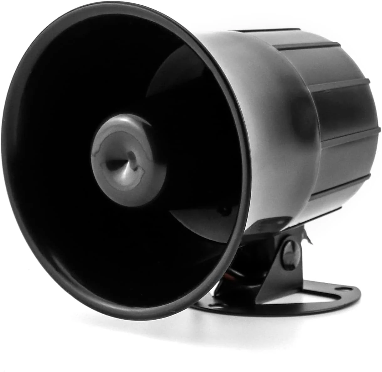 QWORK Electric Siren Horn, DC 12V Security Loud Wired Alarm Siren