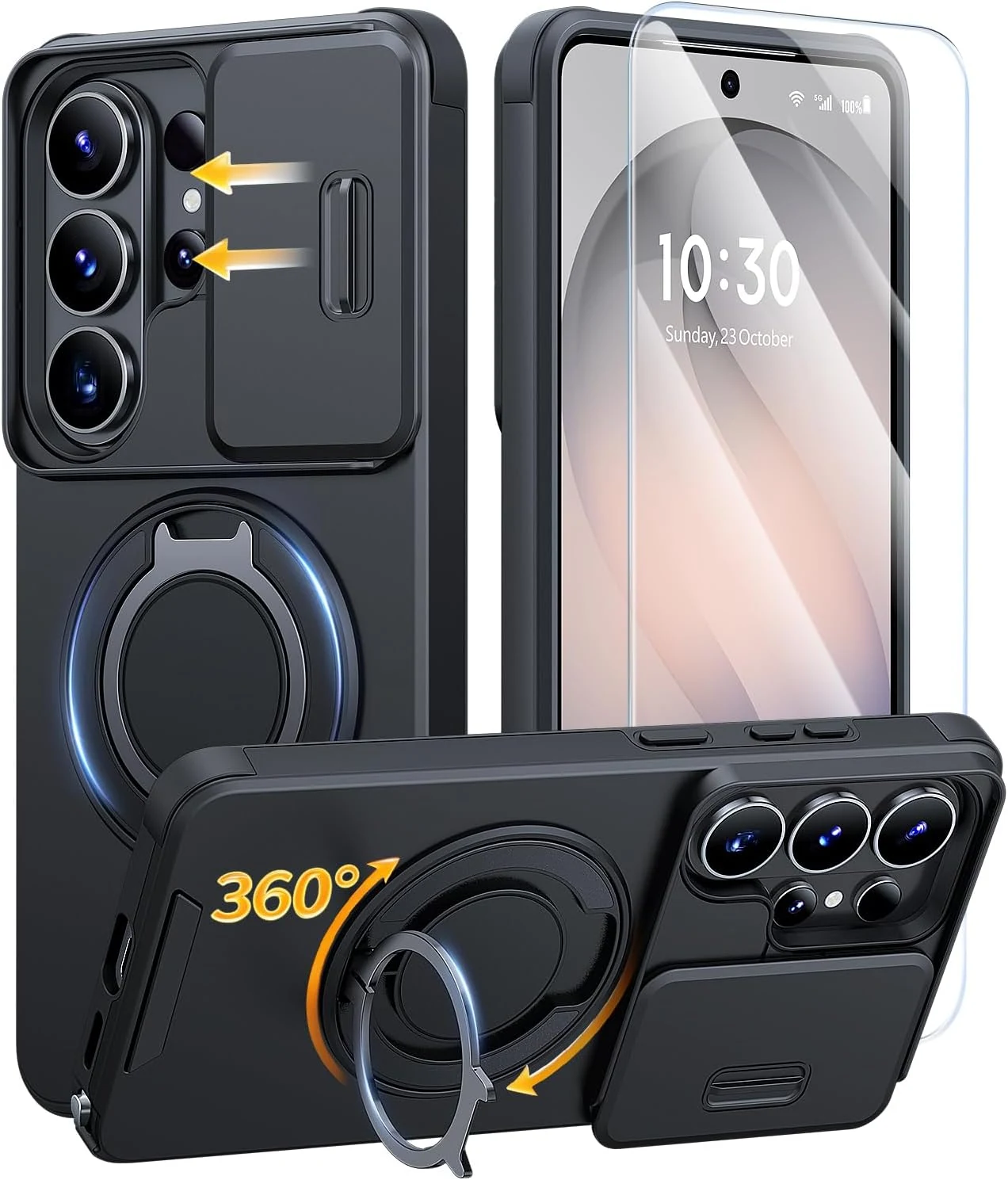 JAME for Samsung Galaxy S26 Ultra Case, Ring Holder Stand review