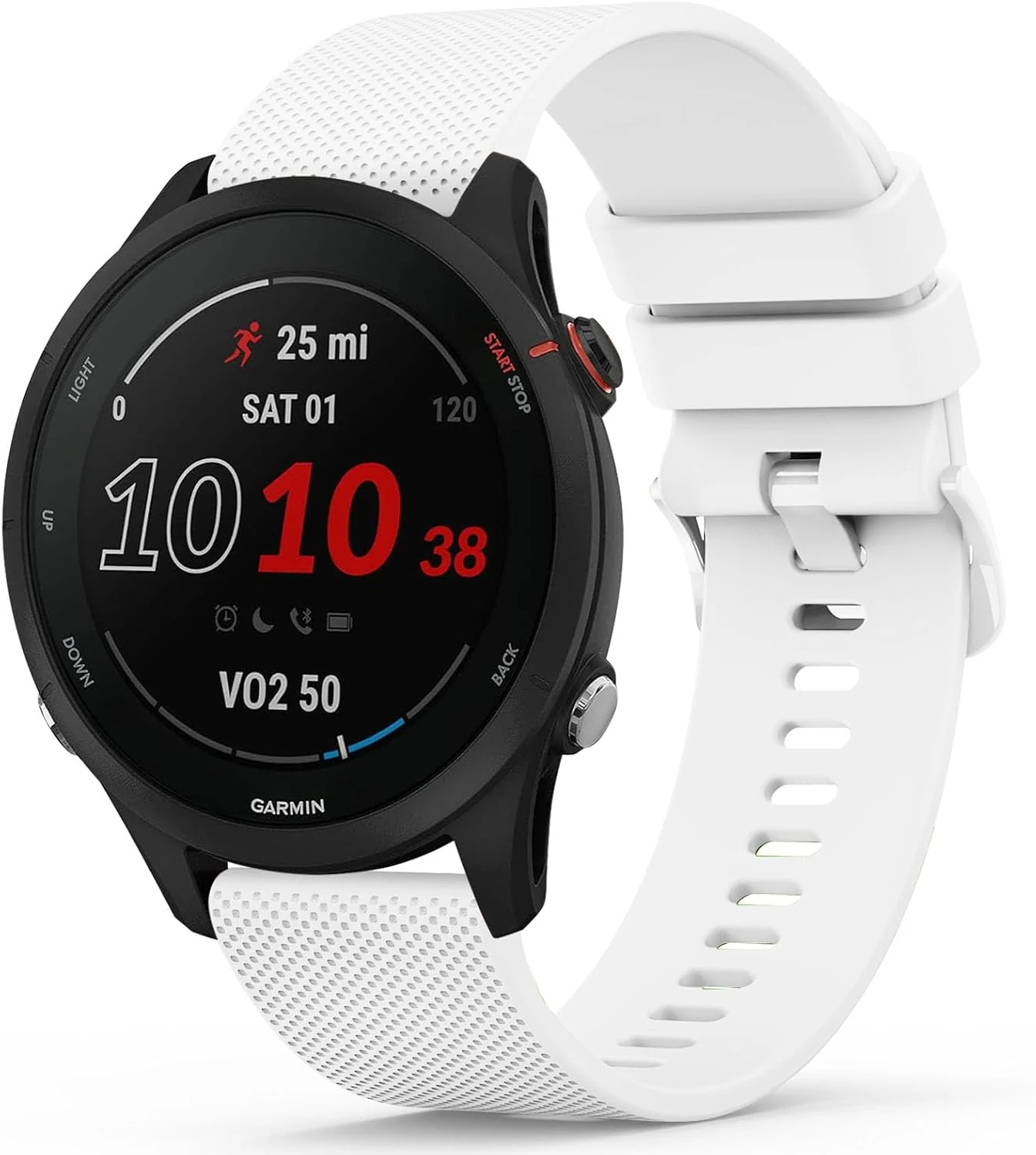 Vancle Bands for Garmin Forerunner 255/265 & Vivoactive 4/Venu 3/2 sport replacement straps, Silicone for Women & Men
