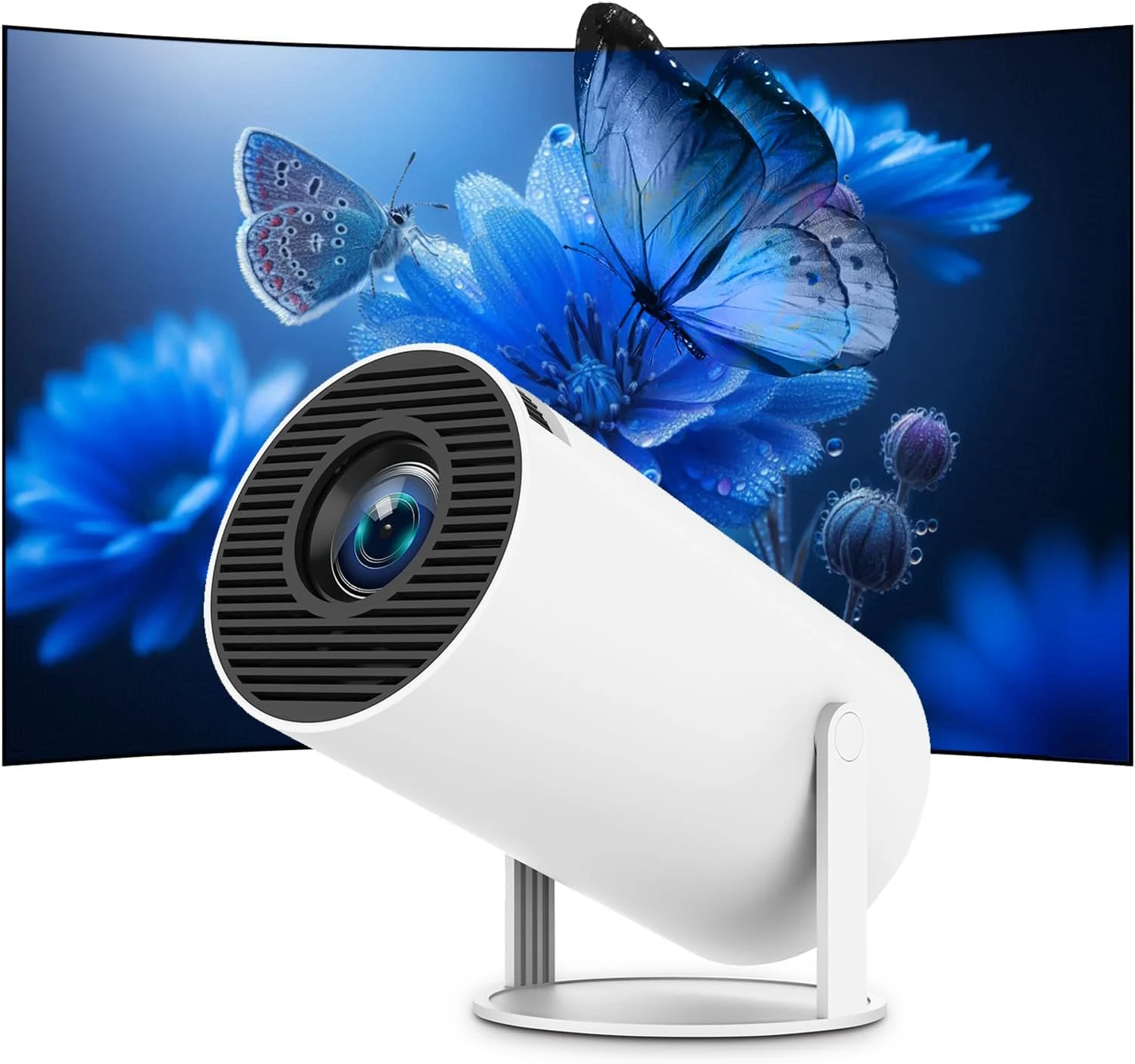 Thunrlge Mini Portable Projector 4K WiFi 6 BT 5.2 (HY300 Pro)