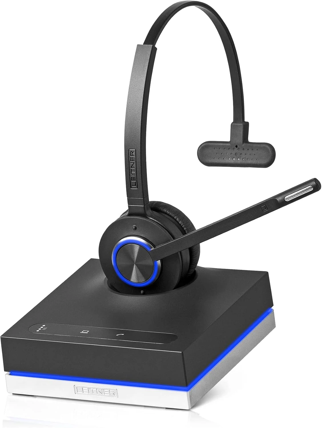 Leitner LH570 2-in-1 Wireless Office Headset with Mic (DECT, not Bluetooth)