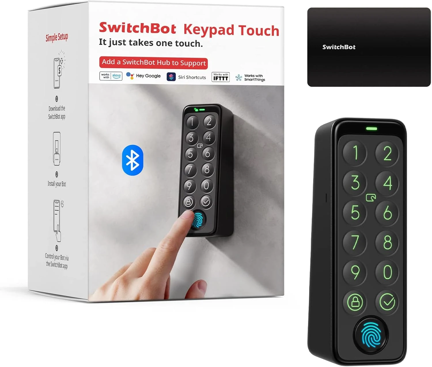 SwitchBot Smart Keypad Touch for SwitchBot Lock, Fingerprint Keyless Home review