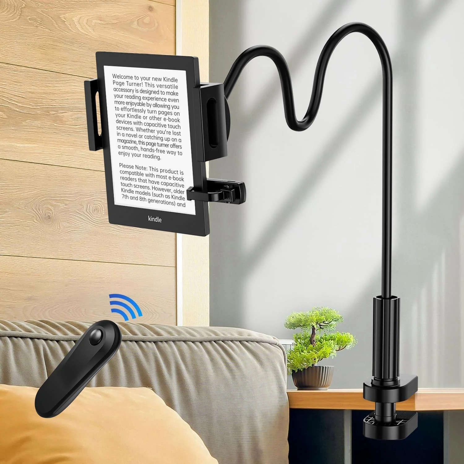 Kindle Holder with Remote Page Turner