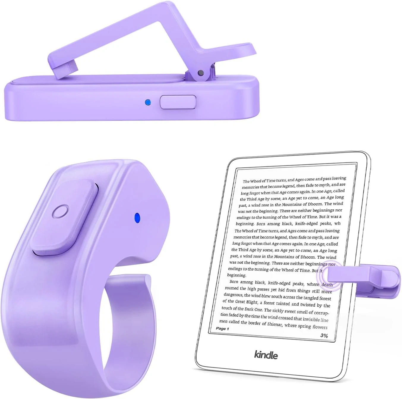 DATAFY [Case-Friendly] Remote Control Page Turner Ring for Kindle Paperwhite