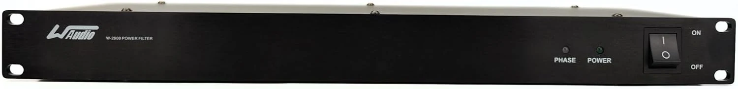 WAudio 1U Rackmount Power Conditioner - AC Noise Power Filter, Mains Purifier with Surge Protection (Black)