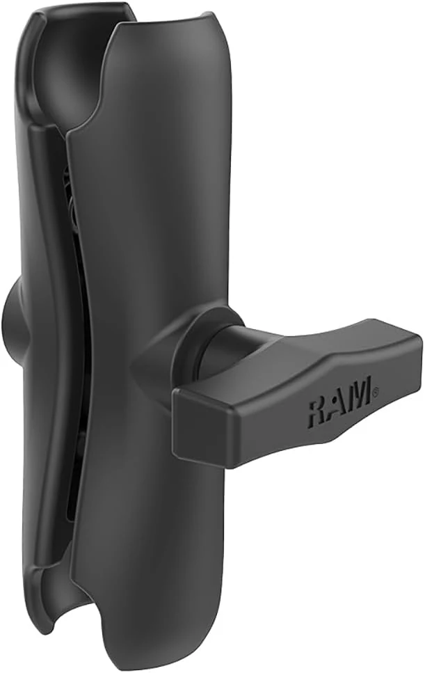 RAM Mounts Double Socket Arm, Standard Length C Size 1.5" Ball Connector Arm (RAM-201U)