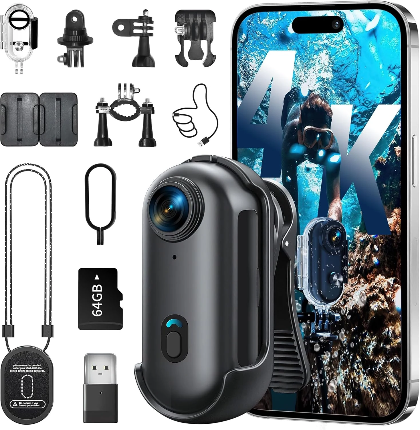 4K Mini Body Camera, Wearable Action Body Cam, Sports Action review