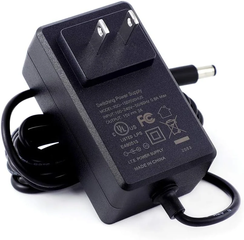 [UL Listed] Maxson 15V 2A Power Supply Charger (Input AC 100V-240V, Output DC 15 Volt 2 Amp 30 Watt) Adapter
