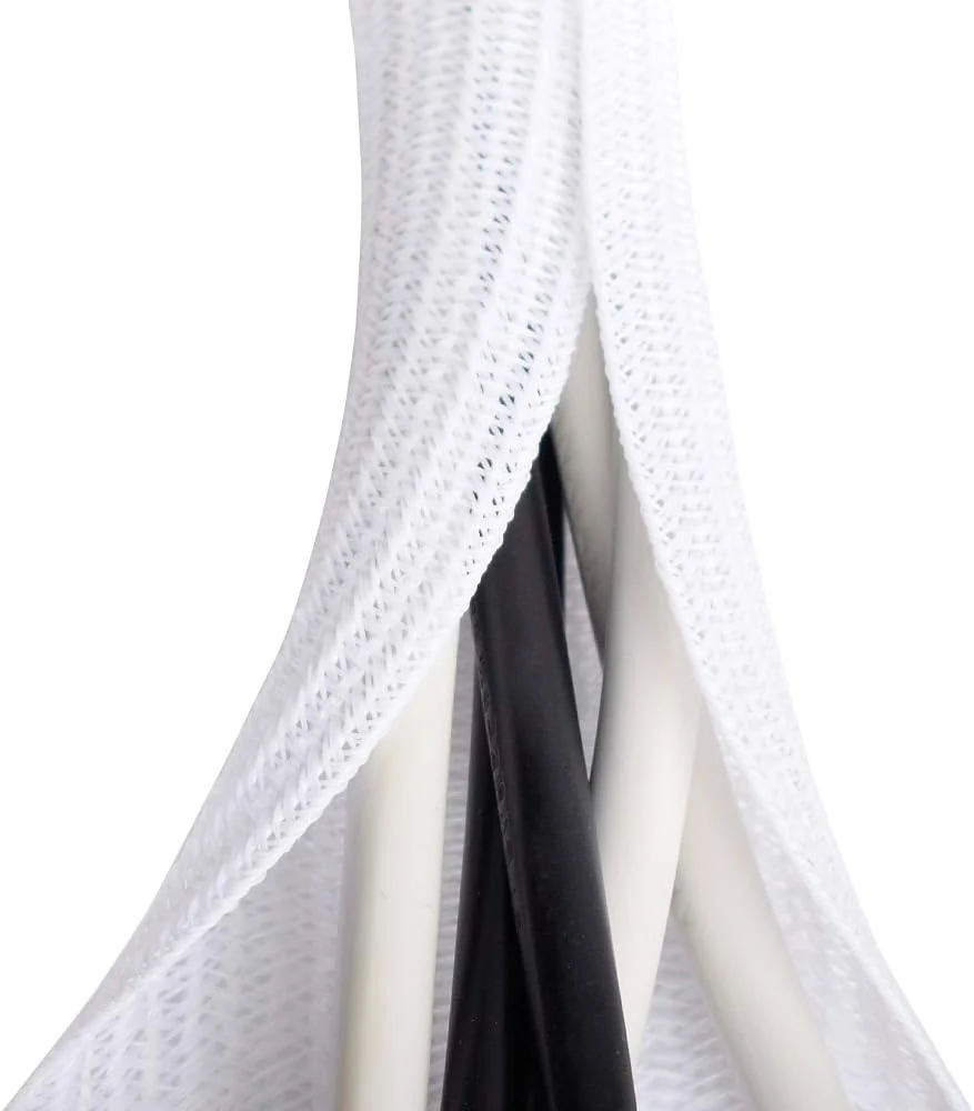 ZhiYo 6.6ft White Cable Sleeve (4/5 inch)