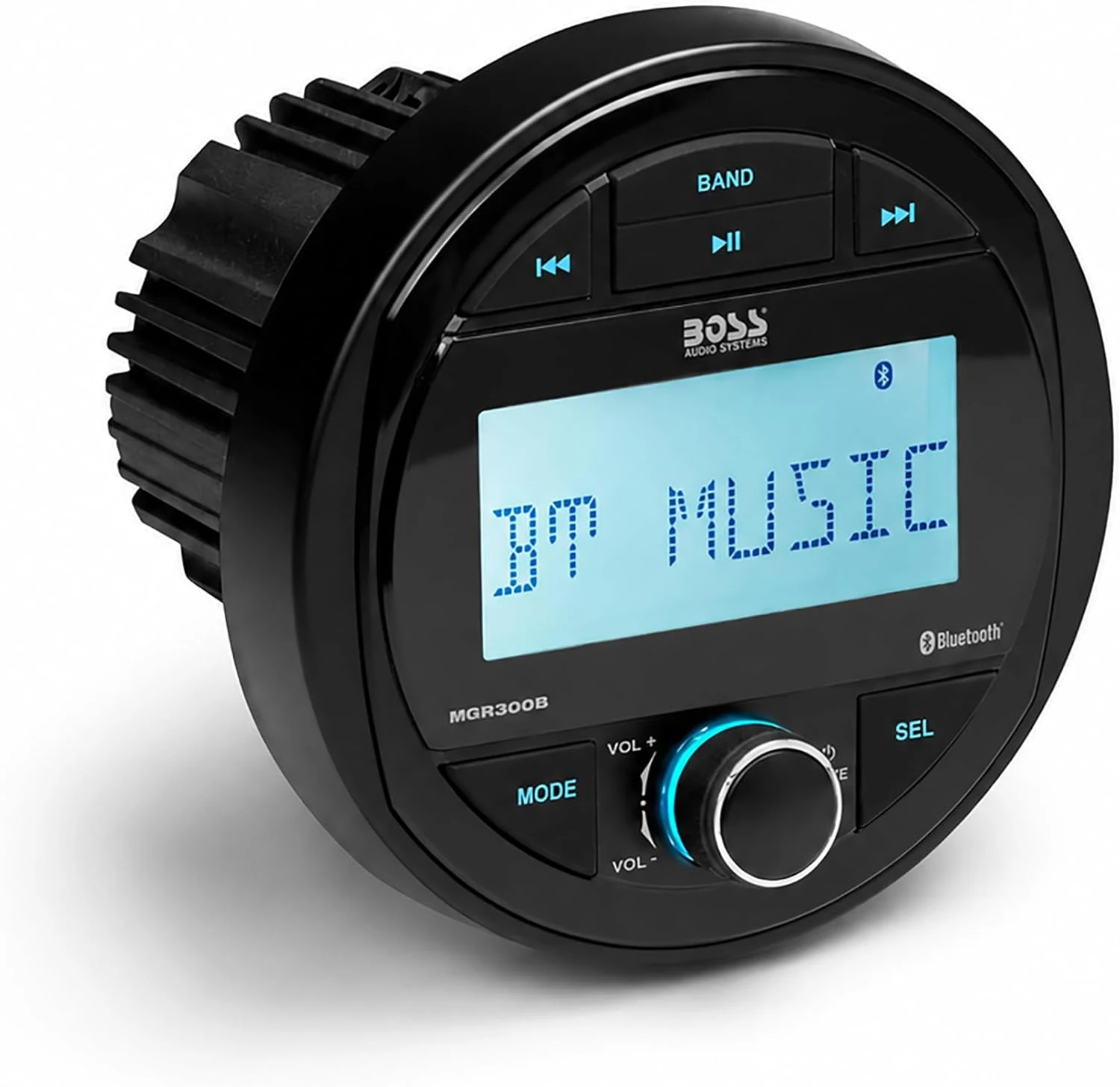 BOSS Audio Systems MGR300B Marine Boat Stereo Gauge Receiver