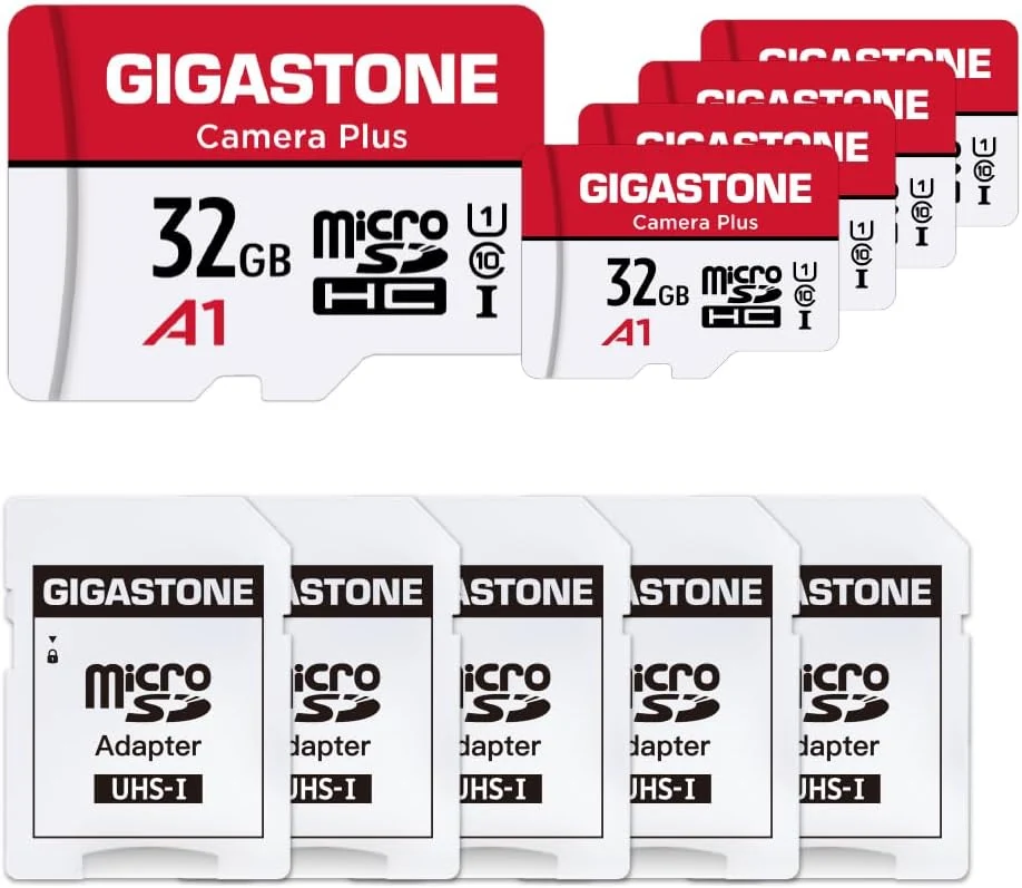 GIGASTONE 32GB Micro SD Card 5-Pack, MicroSDHC Memory Cards for review
