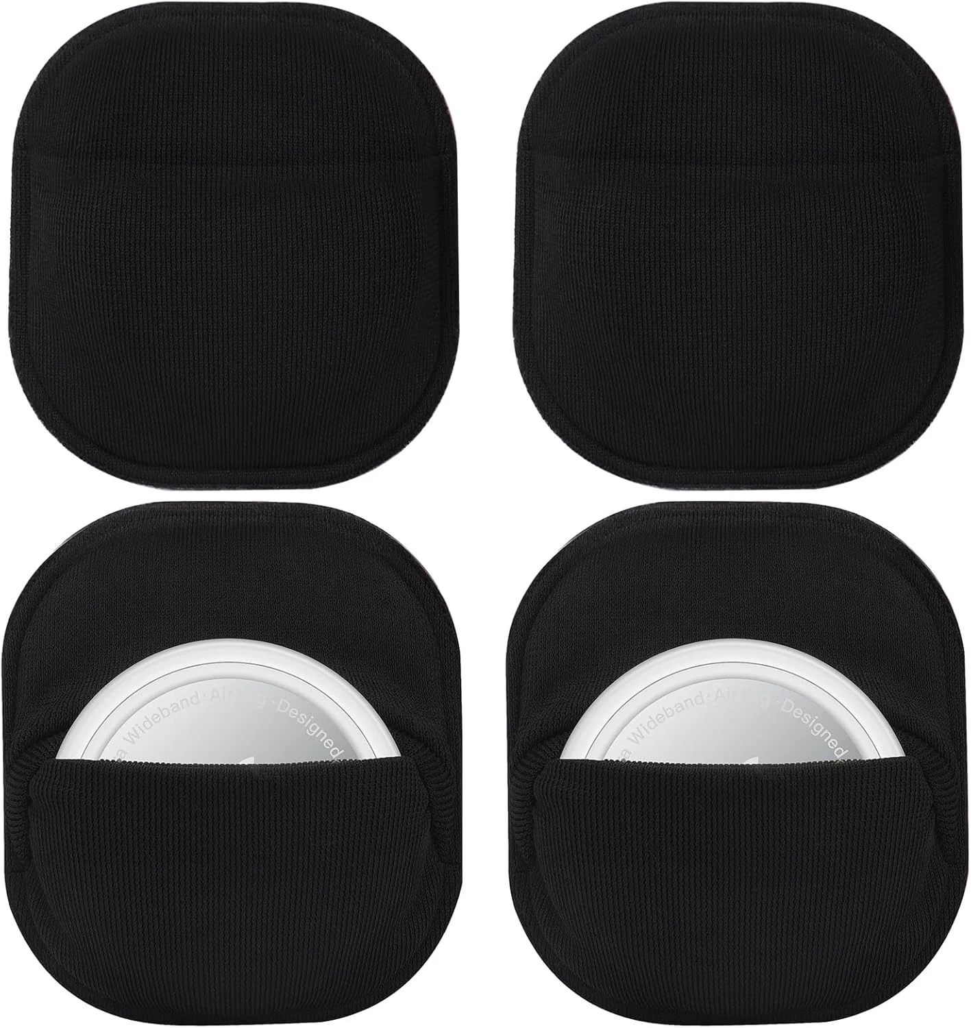 for Airtag Holder Sticky Pouch, 4 Pack Hidden & Protective Sleeve for Luggage