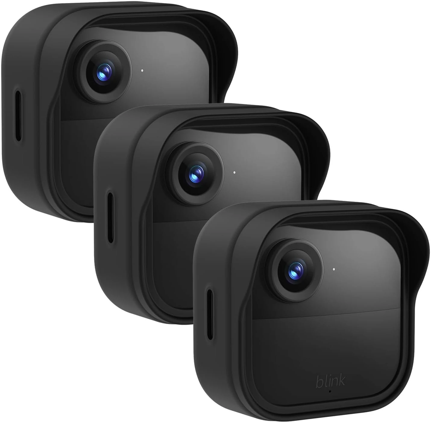 Silicone Case Cover for Blink Outdoor 4/2K+, Weatherproof Silicone Cover Skin Provides Full Camera Protection, for All-New Blink Outdoor 4 Home Security Camera (Black)