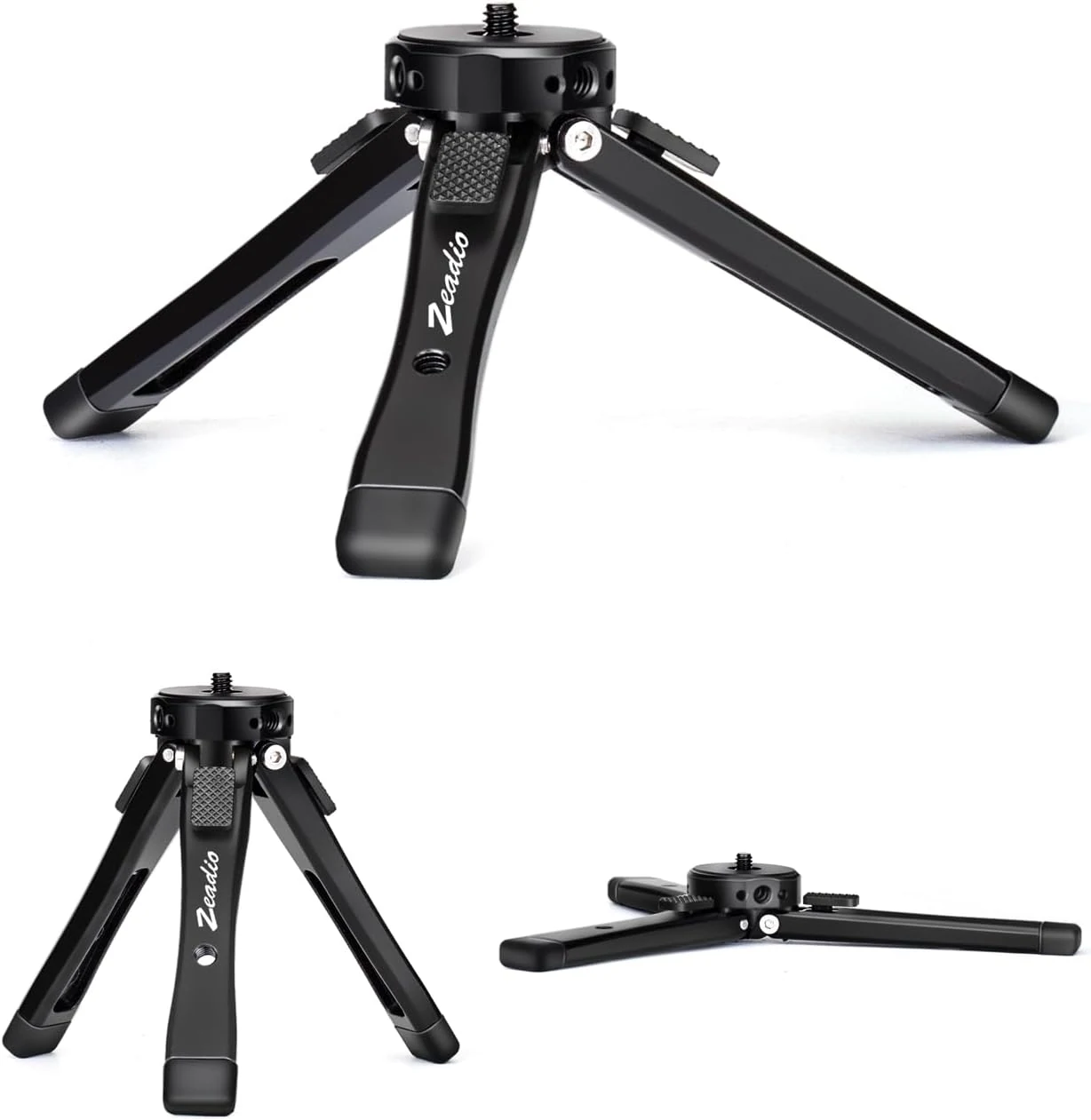 Zeadio Heavy Duty Mini Metal Tripod Stand