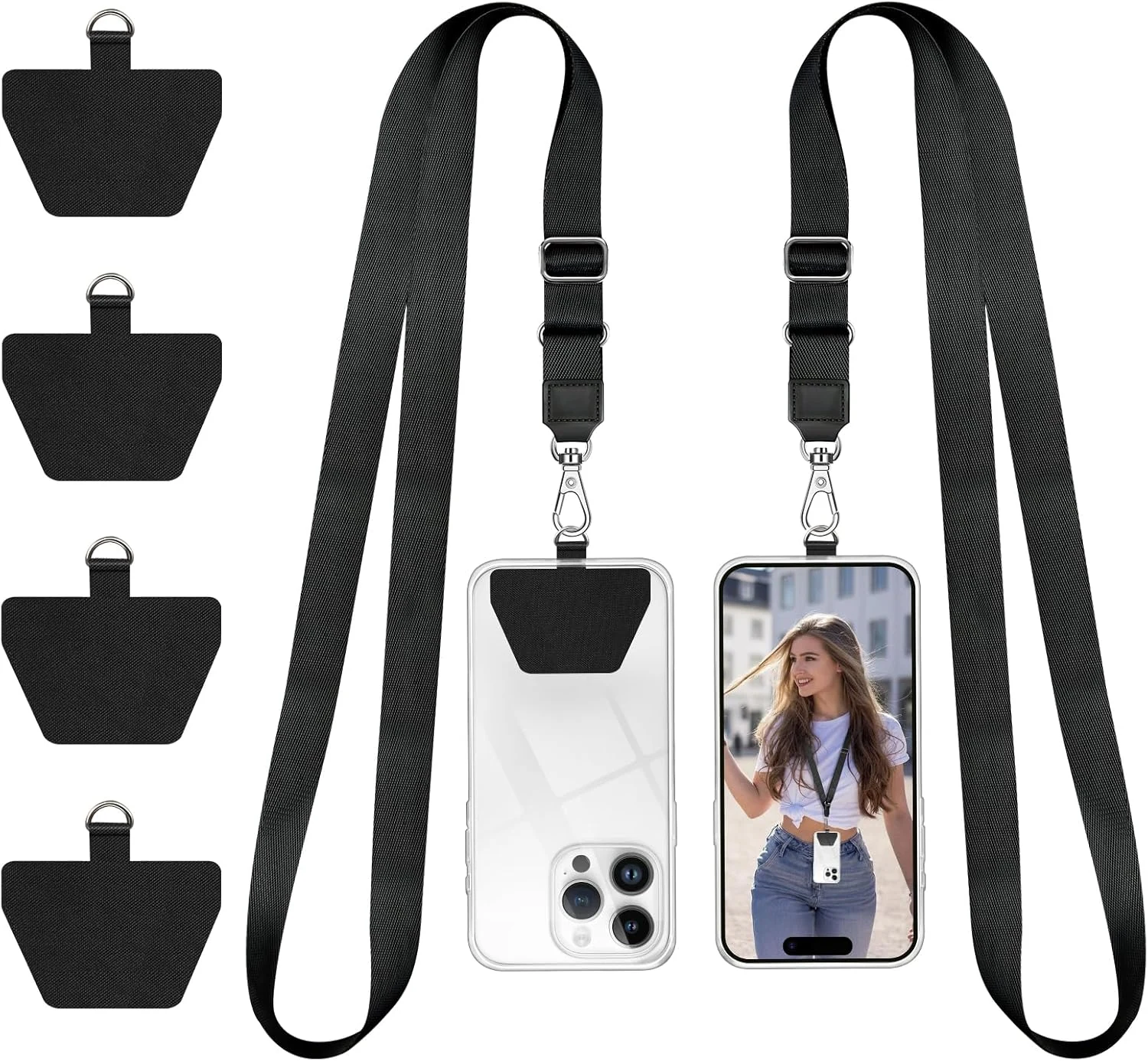 Doormoon Phone Lanyard, Universal Adjustable Neck Strap for Phone Case
