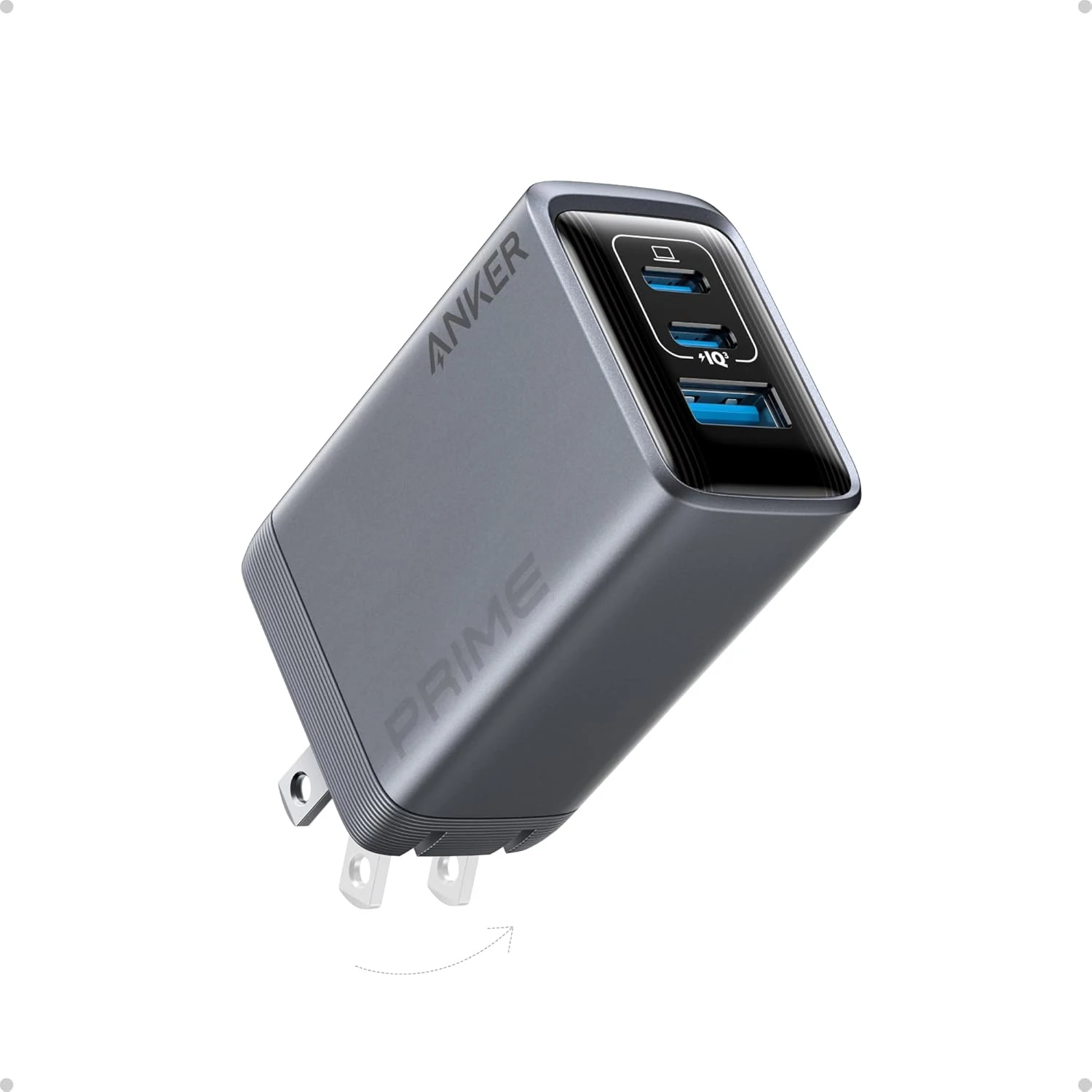 Anker Prime Charger, 100W 3-Port GaN USB C Charger Block