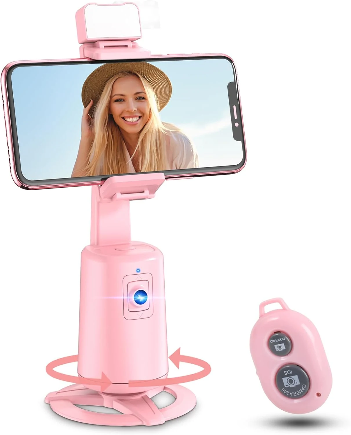 Auto Face Tracking Tripod 360° Rotating Cell Phone Photo and Video Kit