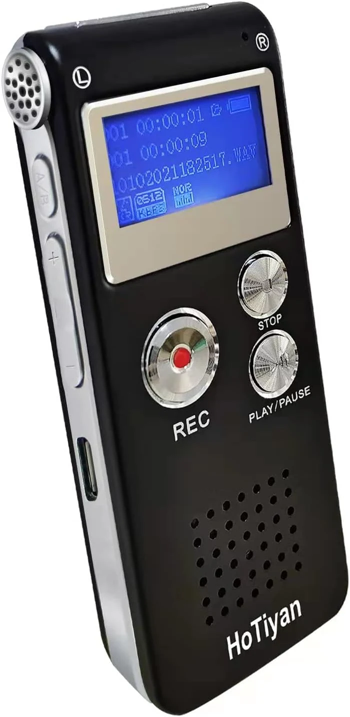 HoTiyan Digital Voice Recorders 8GB Audio Recorder (Voice Activated)