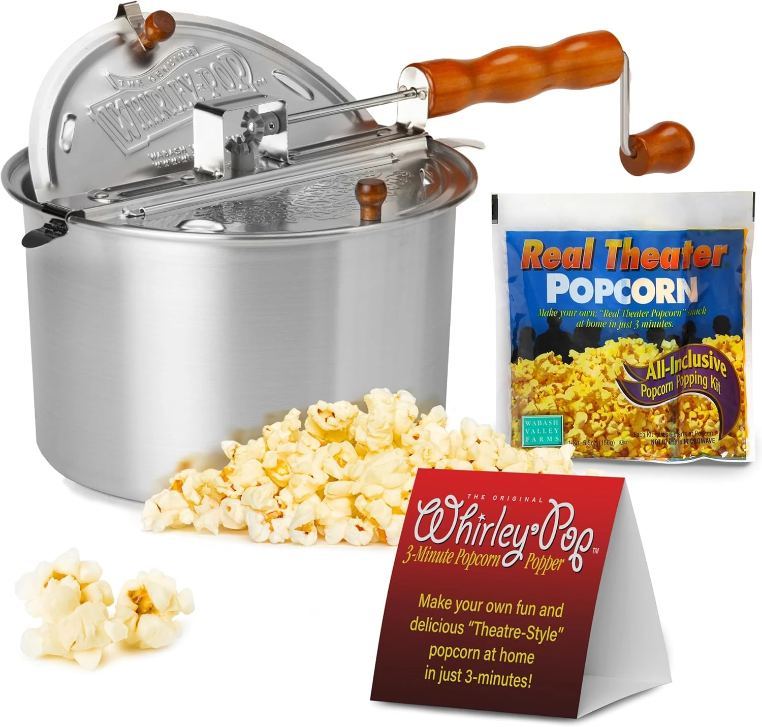 Wabash poppers with kernels (Nylon Gear, Silver)