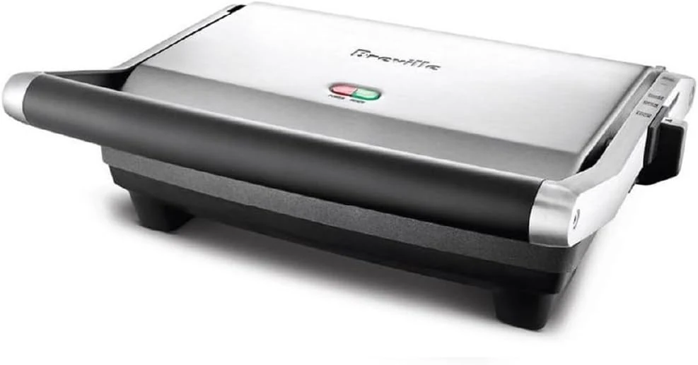 Breville BSG520XL Panini Duo Nonstick Sandwich Maker Press, 2 Slice, Brushed Stainless Steel