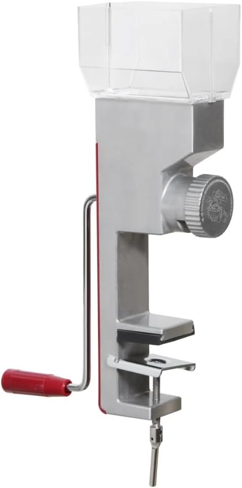 Kitchen Crop Grain Mill Wheat Flour Grinder, Stainless Steel Metal burrs (Deluxe Grain Mill)