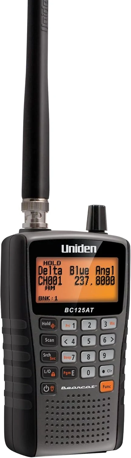 Uniden Bearcat BC125AT Handheld Scanner, 500-Alpha-Tagged Channels, Close Call Technology, PC Programable