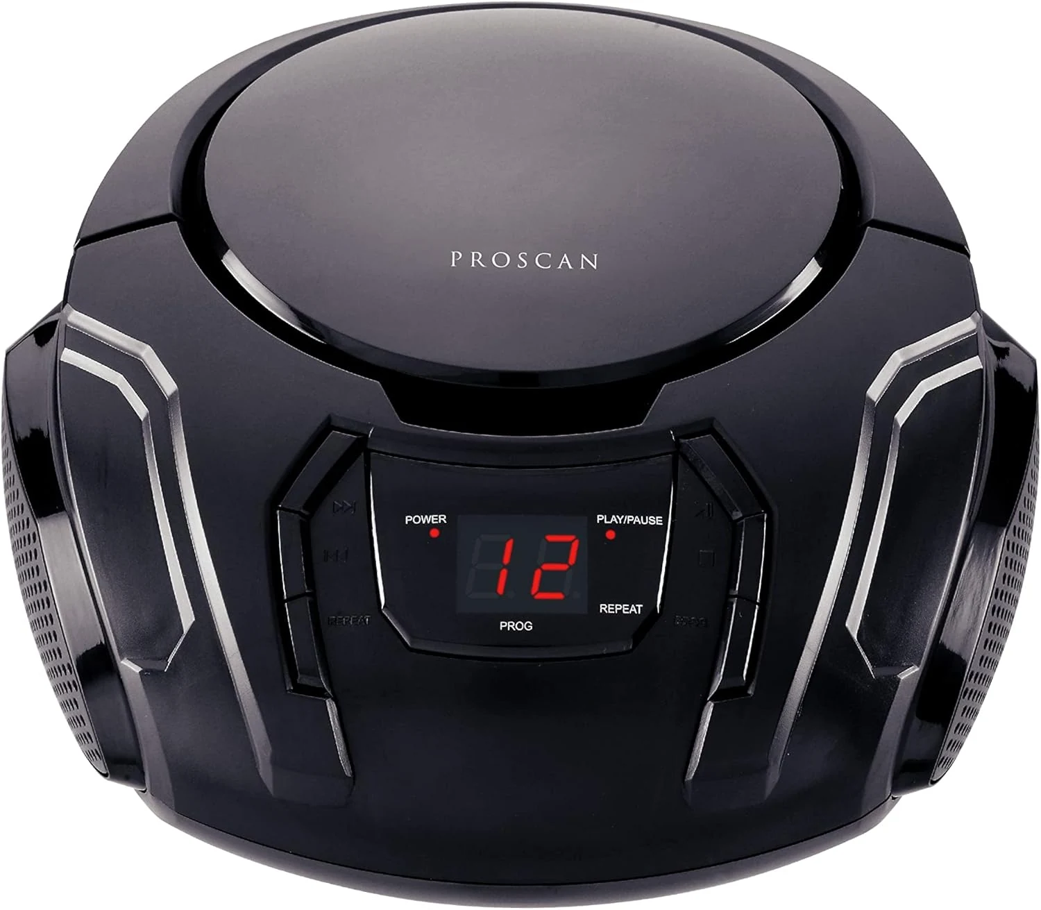 PROSCAN Elite Portable CD Boombox with AM/FM Radio (Black)