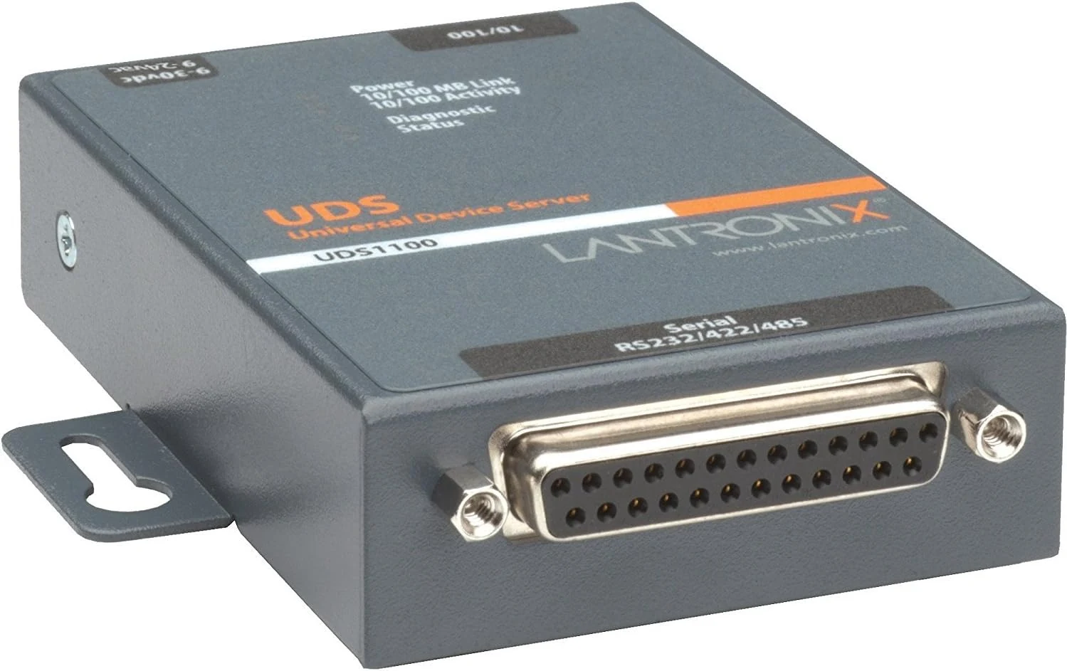 Lantronix UD1100001-01 UDS1100 one-port serial (RS232/RS422/RS485) to IP device server (UL864)
