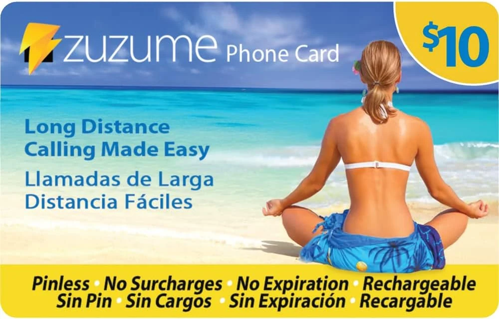 Zuzume Up to 344 Minutes Domestic and International Calling Card (PINless, No Expiration)