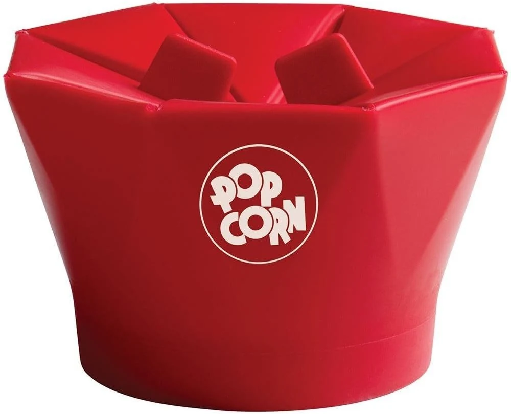 Chef'n PopTop Microwave Popcorn Popper (Cherry)