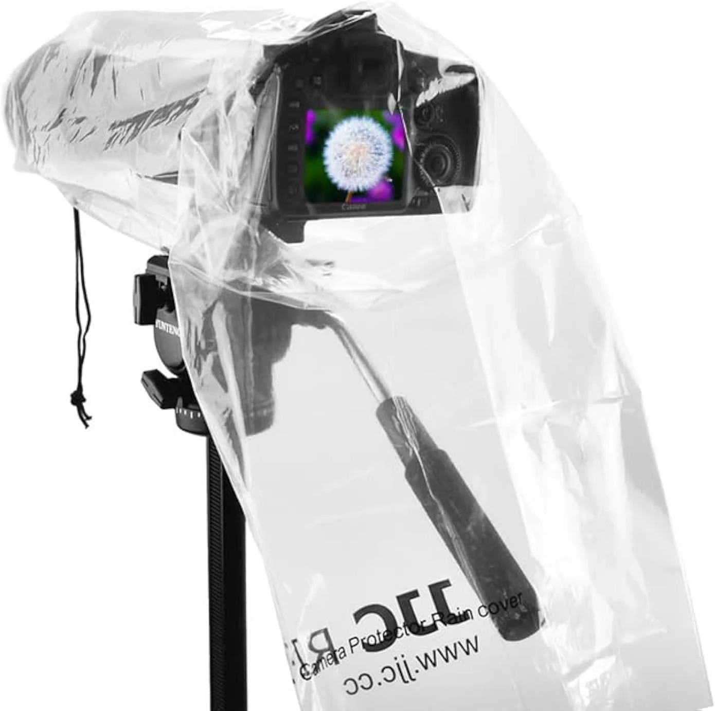 JJC DSLR Camera Rain Cover, Rain Coat Sleeve Protector for Canon Nikon Fujifilm Sony Olympus Panasonic Pentax Sigma with a Lens up to 18"