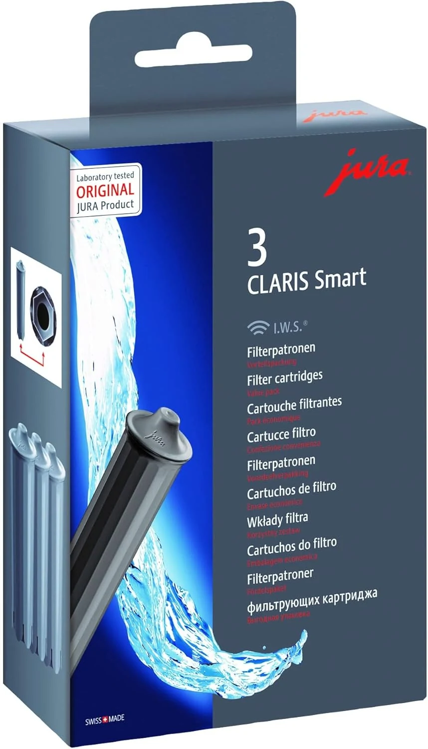 Jura 71794 "Claris Smart Filter Cartridge, Grey, 3-Piece, 5 x 10 x 10 cm"