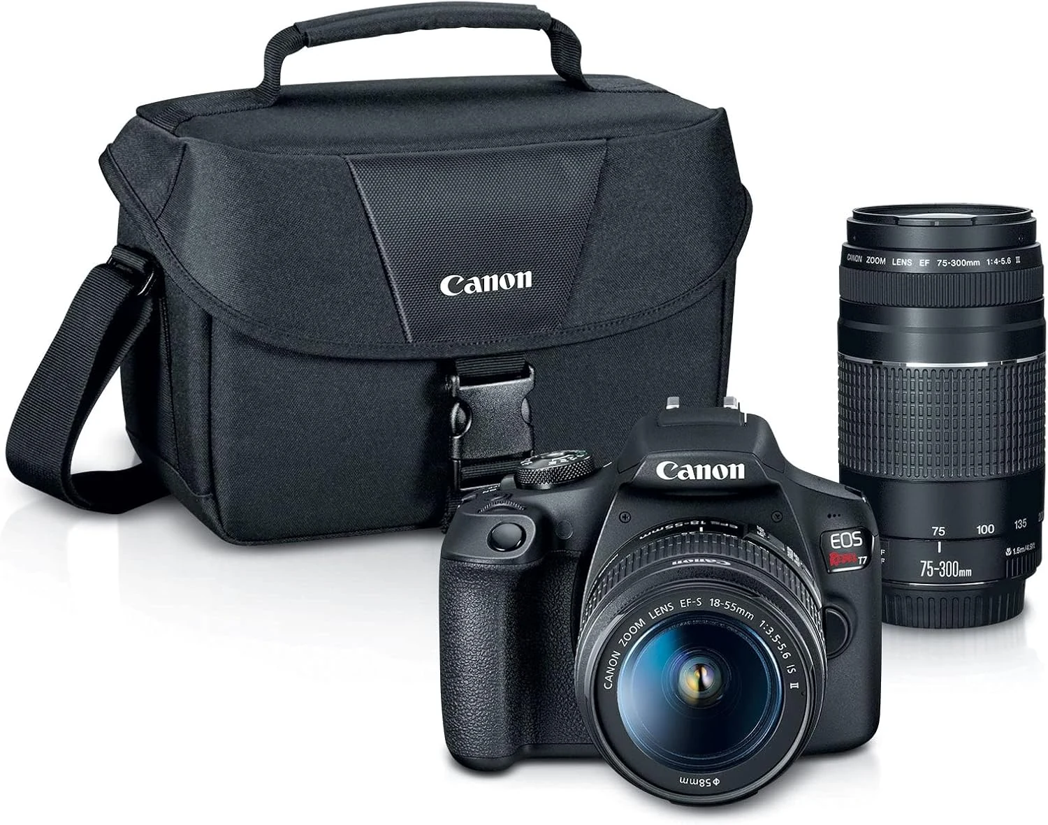 Canon EOS Rebel T7 DSLR Camera Double Zoom Lens Kit