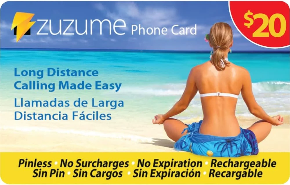 Zuzume prepaid phone calling cards