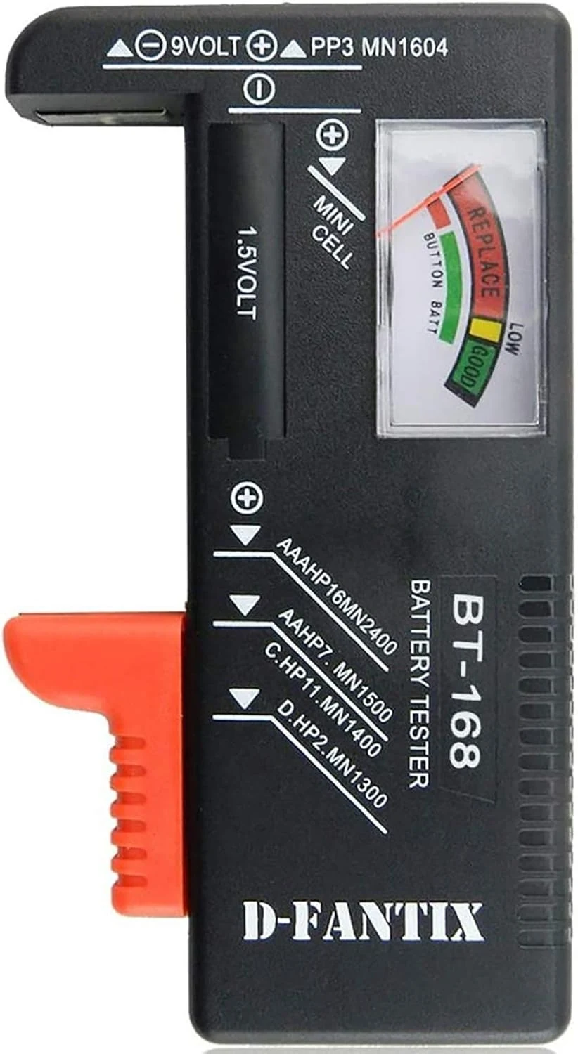 D-FantiX Battery Tester, Universal Battery Checker (BT-168)