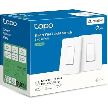 Kasa Smart Light Switch HS200, Single Pole, Needs Neutral Wire, 2.4GHz Wi-Fi