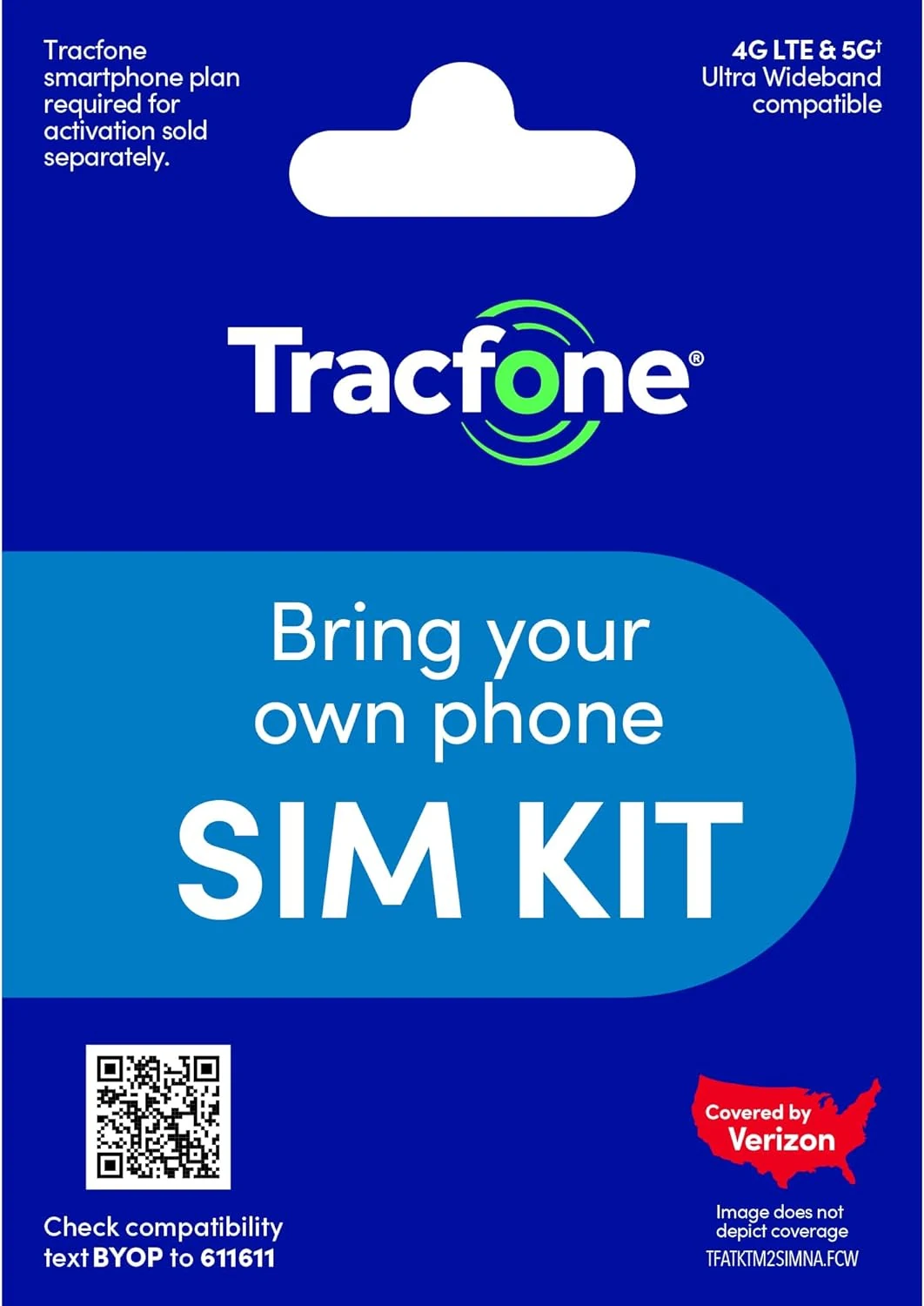 Tracfone US Prepaid SIM Card (3 in 1) | Bring Your Own Phone Kit