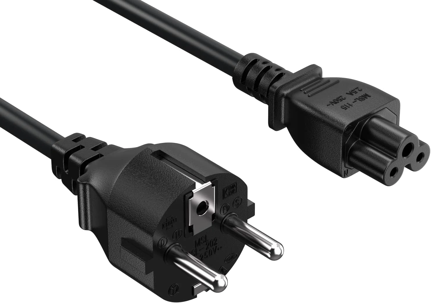 Cable Leader 6ft European Schuko 3-Prong Notebook Power Cord (CEE 7/7 to IEC320 C5)