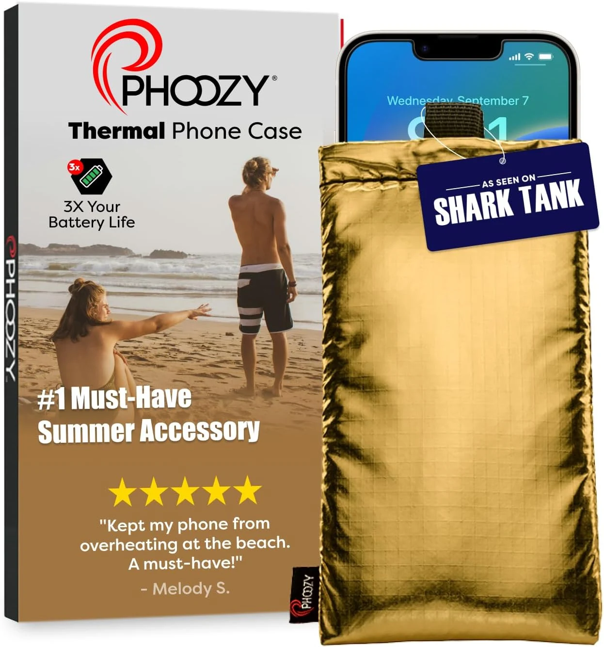 PHOOZY Apollo Thermal Phone Case (Large, Gold)